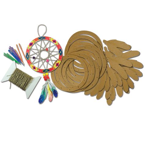 Good Dreams, Dream Catcher Craft, Art & Craft Kit, Native American Crafts, Activity Kits, Camping Crafts, Craft Set, American Crafts, Kits For Kids