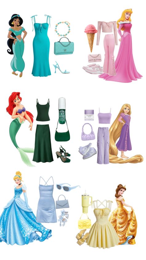 Princess Aurora Outfit Ideas, Cute Disney Princess Outfits, Modern Princess Costume, Halloween Disney Princess Costumes, Disney Princess Costumes For Teens, Disney Bound Princess Outfits, Disney Theme Outfits, Disney Princesses Halloween Costumes, Disney Princesses Costumes