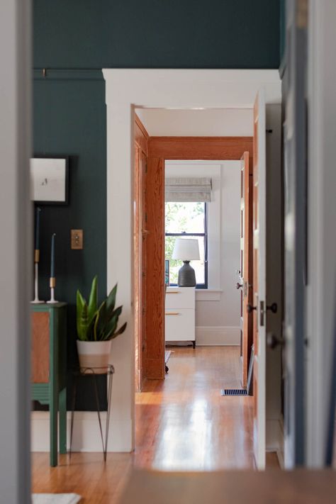 Home Tour // A Thoughtfully-Renovated California Craftsman Full of Historic Charm and Modern Touches — The Grit and Polish Craftsman Paint Colors, Renovated Craftsman, Craftsman Colors, Craftsman Interiors, California Craftsman, Board Batten, Craftsman Interior, Vinyl Floor Tiles, Floor Trim