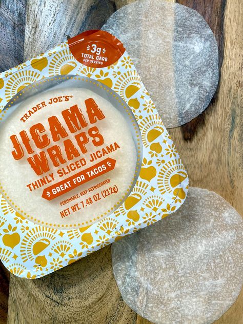 Trader Joe’s Jicama Wraps, Jicama Wrap Ideas, Jicama Wraps Recipe, Jicama Wraps, Jicama Recipe, Migraine Diet, Weight Watchers Program, 2023 Recipes, Lunch Wraps