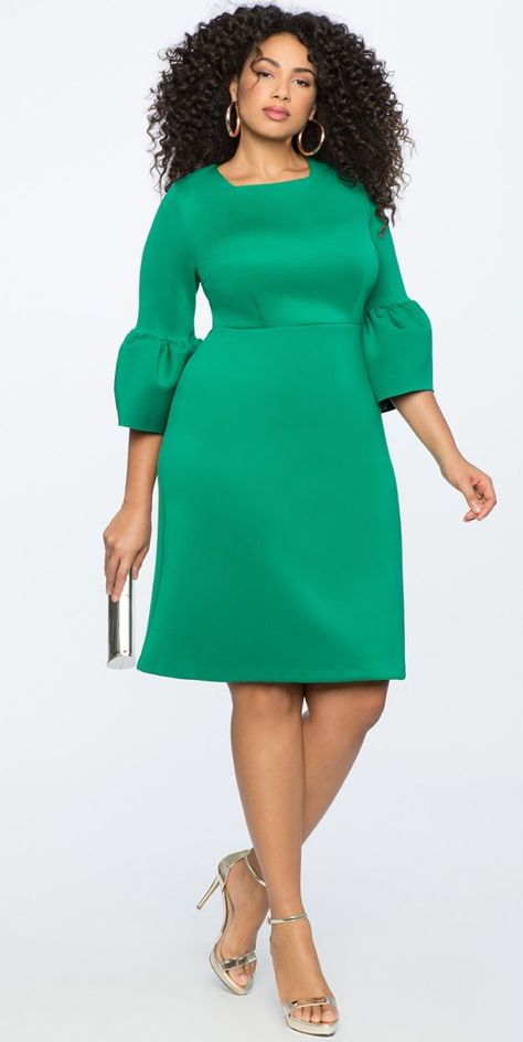 Wedding Guest Dresses With Sleeves, Spring Wedding Guest Dresses, Wedding Guest Outfit Spring, Plus Size Wedding Guest Dresses, Sukienki Plus Size, Spring Wedding Guest, Corporate Dress, Spring Wedding Guest Dress, Plus Size Spring