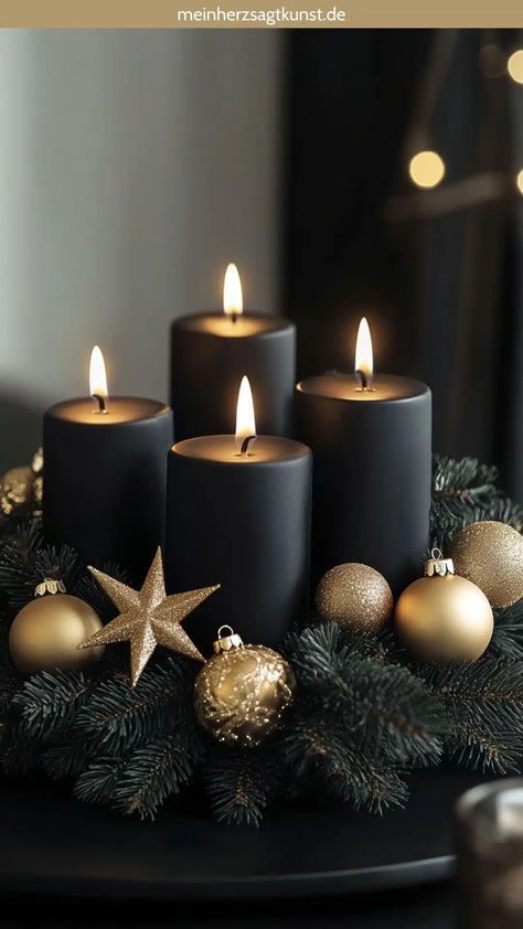 Christmas Modern Decor Ideas, Candles Christmas Decorations, Christmas Candles Decorations, Modern Decoration Ideas, Modern Christmas Decor Ideas, Candle Christmas Decor, Outdoor Christmas Decoration Ideas, Božićni Ukrasi, Outdoor Decoration Ideas