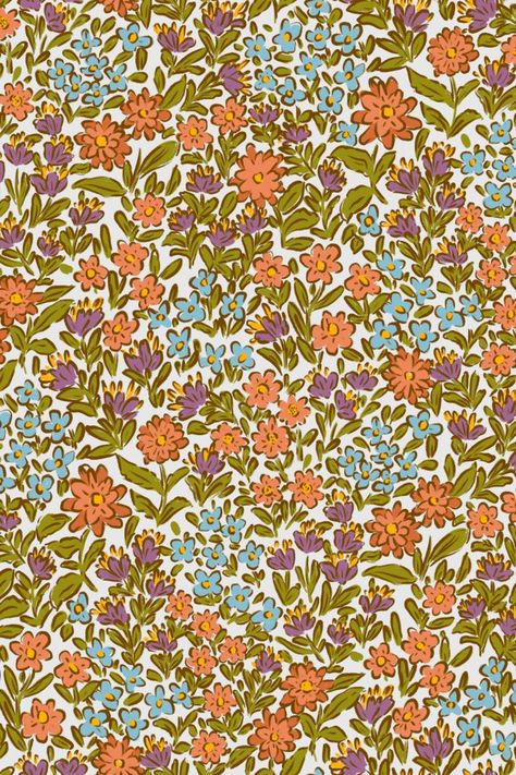 buy this seamless pattern 8 colorways layered psd file easy to edit colors Cute Colourful Wallpaper, Vintage Ditsy Floral, Pretty Fabric Prints, Watch Background, Patterns Floral, Ditsy Print, Ditsy Floral Wallpaper, Ditsy Floral Pattern, 70s Floral