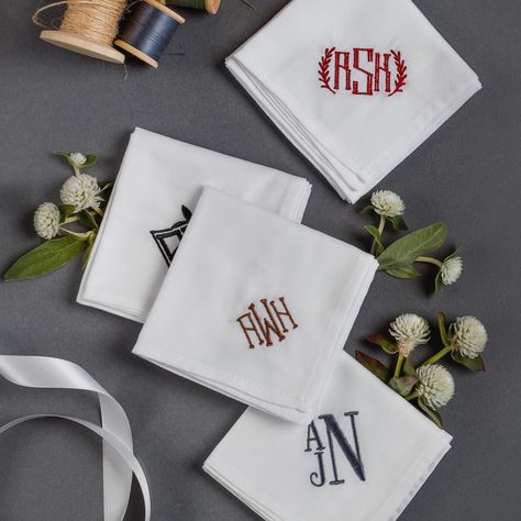 Discover the timeless elegance of monogrammed handkerchiefs, crafted with precision at The Handkerchief Shop. Personalize your style with a unique keepsake that's both functional and beautiful. Monogrammed Handkerchiefs, Gift Post, Your Style, Timeless Elegance, Anniversary Gifts, Gifts, Art