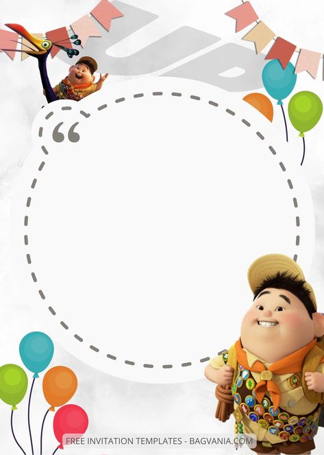 Destination Birthday Party, Invitation Disney, Up Pixar, Up The Movie, Up Movie, Tablet Samsung, Happy 8th Birthday, Disney Free, Movie Birthday