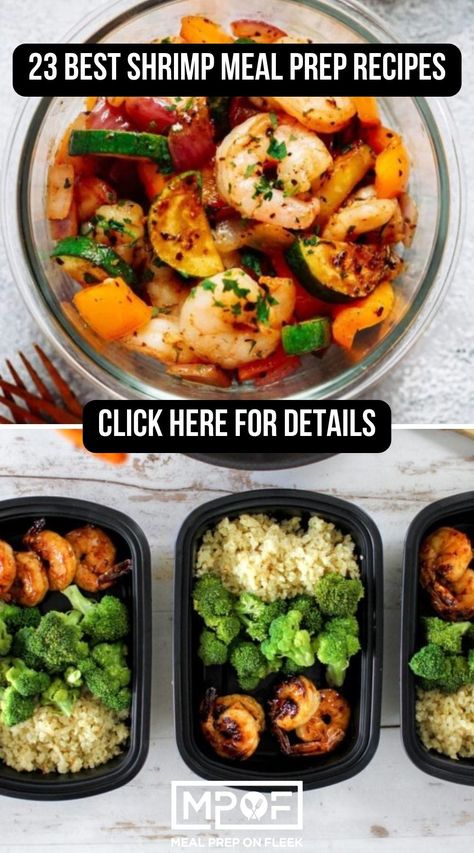 Meal Prep Recipes With Shrimp, Seafood Meal Prep Recipes, Shrimp Taco Meal Prep, Lunch Meal Prep With Shrimp, Healthy Lunch With Shrimp, Shrimp Rice Meal Prep, Frozen Shrimp Meal Prep, Healthy Lunch Ideas Shrimp, Shrimp Meal Prep For The Week