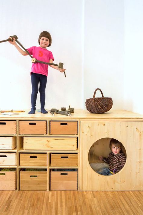 Clever Kid's Room Storage | Handmade Charlotte Clever Kids, Handmade Charlotte, Storage Kids Room, Kids Interior, Clever Storage, Storage Room, Kids Storage, Kid Spaces, Childrens Bedrooms