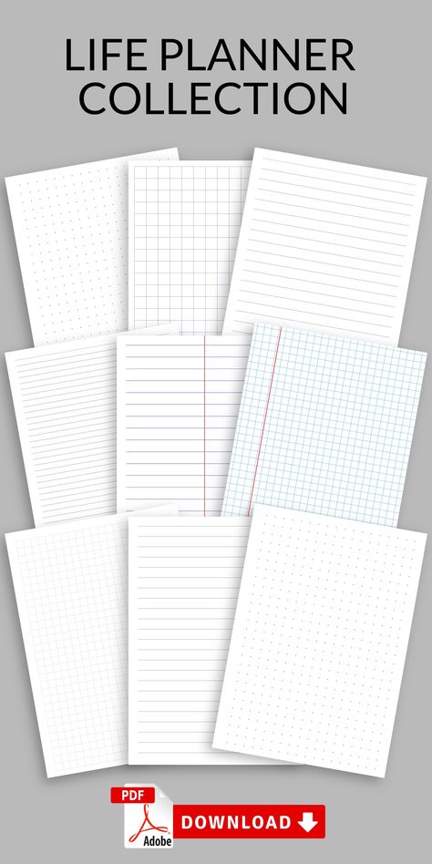 Goodnotes Grid Paper Template, Notebook Template Printables, Dot Grid Journal Ideas, Dotted Paper Printable, Paper Printable Templates, Notes Paper Template, Grid Paper Template, Note Paper Template, Notebook Paper Printable