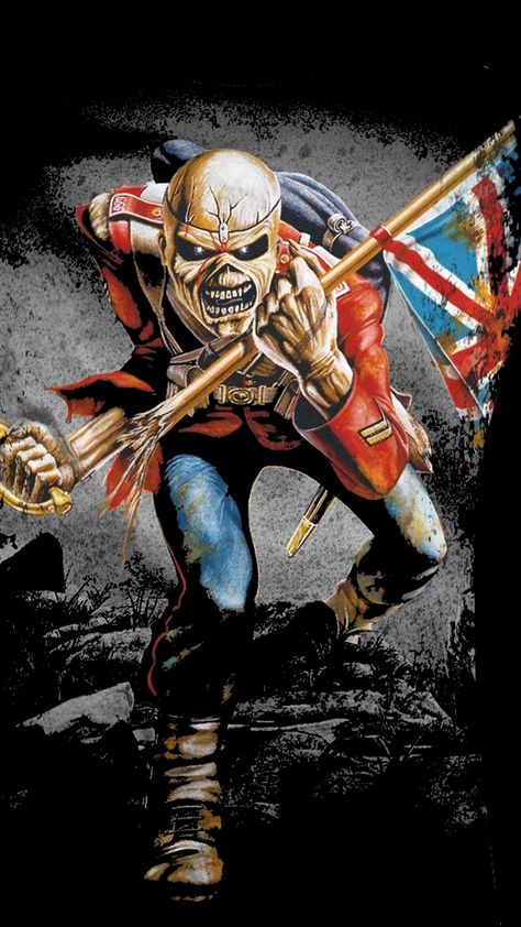 Iron Maiden Royal Marines Tattoo, Iron Maiden Album Covers, Iron Maiden Tattoo, Naval Infantry, British Sas, Iron Maiden The Trooper, Iron Maiden Albums, Arte Heavy Metal, Iron Maiden Posters