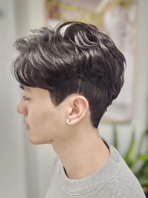 Men's Perm | Korean Men's Perm | Hair Salon Los Angeles, CA Korean Wave Perm Men, Guy Perm, Men’s Perm, Korean Perm Men, Perm Hairstyles For Men, Perm Men, Asian Perm, Blonde Hair Men, Man Perm