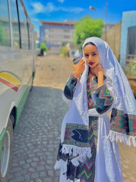 Wollo Amhara Traditional Dress, Amhara Culture, Ethiopian Traditional Dress, Habesha Kemis, Orthodox Christianity, Traditional Clothes, Traditional Dress, Ethiopia, Traditional Dresses