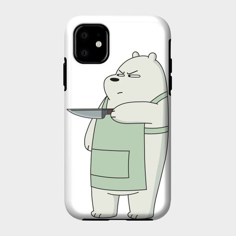 We Bare Bears Phone Case, Aesthetic Doodles, Ice Bear We Bare Bears, Ice Bear, Ice Bears, Funny Bears, Bear Bear, Bare Bears, We Bare Bears