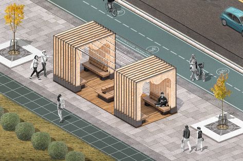 Bee Architecture Concept, Alley Design Architecture, Public Space Design Concept, Dear Basketball, Streetscape Design, Urban Mobility, Lecture Theatre, Urban Design Graphics, Urban Intervention