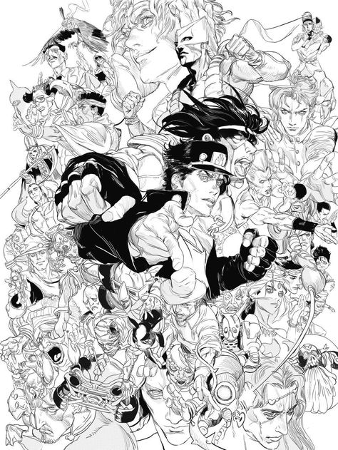 ( 7 ) Jo Jo Bizarre Adventure ( Fan Art ), MICHAEL CHANG on ArtStation at https://www.artstation.com/artwork/nxz6o Michael Chang, Japanese Manga, Anime Wall Art, Jojo Bizzare Adventure, Comic Artist, Jojo's Bizarre Adventure, Anime Fanart, Manga Art, Art Sketches