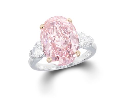 Graff Diamond Ring, Colored Stone Engagement Rings, Graff Diamonds, Pink Diamond Engagement Ring, Oval Cut Diamond Rings, Expensive Diamond, Pink Engagement Ring, Pink Diamond Ring, Birthday Ring