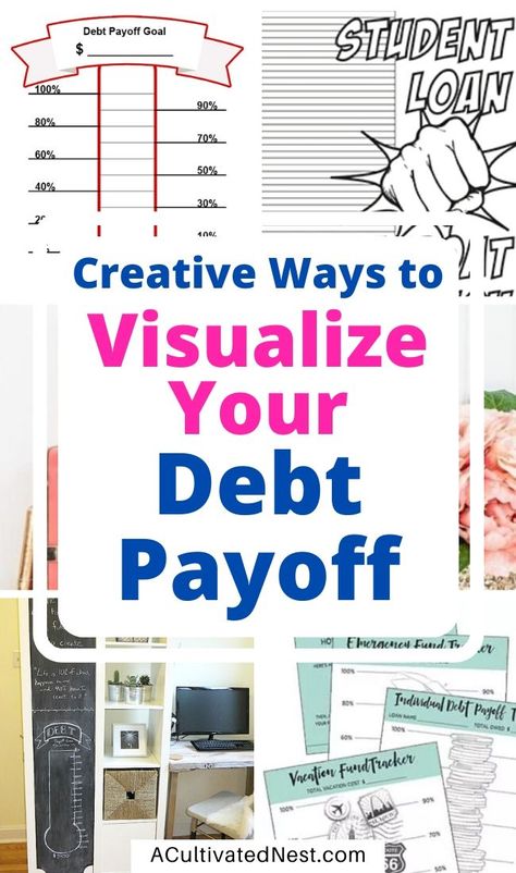 Creative Ways To Visualize Your Debt Repayment- It's important to stay motivated as you work towards your goal of financial freedom. To help get you inspired, check out these creative ways to visualize your debt repayment! | #debtRepayment #debt #frugalLiving #payingOffDebt #ACultivatedNest Grocery Savings Tips, Help Save Money, Paying Off Credit Cards, Debt Repayment, Best Money Saving Tips, Living On A Budget, Budgeting Worksheets, Budget Printables, Money Ideas