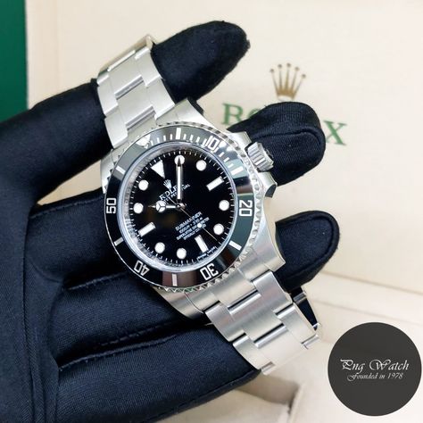 Rolex 40mm Oyster Perpetual Ceramic Bezel Black Dial Submariner No Date REF: 114060 (Box & Card-2017)! Submariner No Date, Box Card, Oyster Perpetual, Rolex, Black