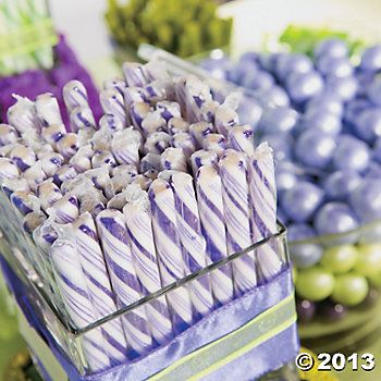 Purple Candy Stick - Oriental Trading ❀❀❀  ADD #diy http://www.customweddingprintables.com/#!store/cwvn #wedding #ideas #printables #candy #buffet #photo #booth #signage Purple Candy Table, Candy Buffet Ideas, Purple Candy Buffet, High School Graduation Party Decorations, Candy Stick, Happy Birthday Cookie, Individually Wrapped Candy, Sweet Sixteen Birthday Party Ideas, Denim Party