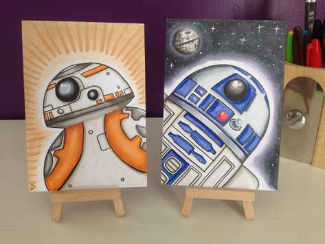 Star Wars Bedroom, Mini Toile, Star Wars Painting, Disney Canvas Art, Disney Canvas, Star Wars Bb8, Star Wars Room, Disney Paintings, Star Wars Drawings