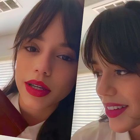 Jenna Ortega India 🇮🇳 on Instagram: "RED LIPSTICK AND WHITE T-SHIRT ��♥" Red Lipstick, Wednesday Addams, Jenna Ortega, White T Shirt, White T, White Tshirt, India, Red, On Instagram