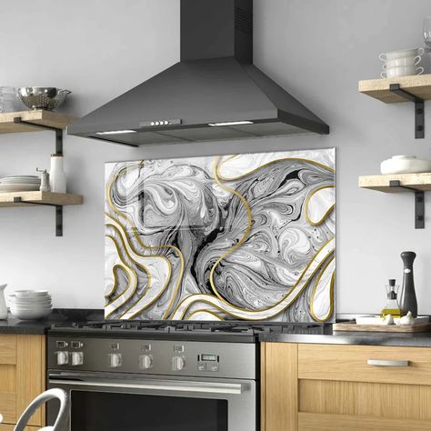 Tempered Glass Stove Backsplash Panel Stove Back Cover - Etsy Kitchen Backsplash Without Upper Cabinets, Kitchen Backsplash Panels, Removable Backsplash, Glass Backsplash Kitchen, Glass Kitchen Backsplash, Backsplash Mural, Stove Backsplash, Kitchen Backsplash Tile, Backsplash Panels