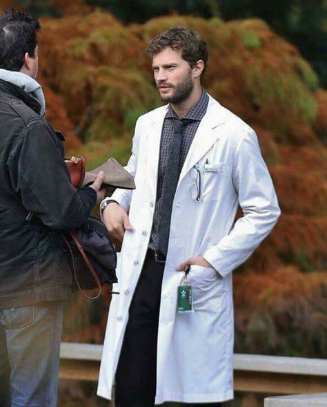 9th Life Christian Grey Jamie Dornan, Jaime Dornan, Doctor Outfit, Fifty Shades Movie, Male Doctor, Derek Shepherd, Anastasia Steele, Fifty Shades Freed, Fifty Shades Darker