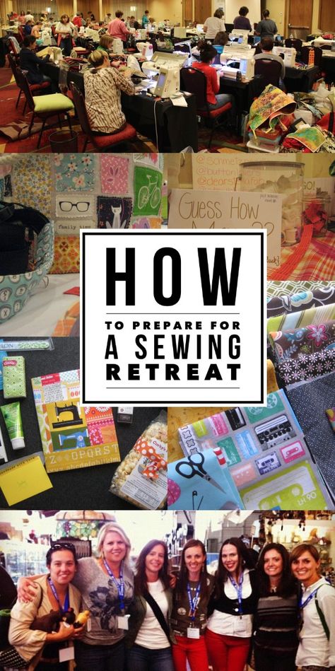 Sewing Retreat Ideas, Quilt Retreat Ideas Projects, Quilt Retreat Projects, Quilting Retreat Packing List, Craft Retreat Ideas, Quilting Retreat Ideas, Sewing Retreat Favors, Quilt Retreat Packing List, Quilt Retreat Ideas