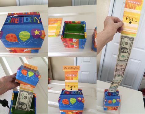 Money Box Diy, Kids Party Gift, Anniversaire Diy, Money Gifts, Christmas Money, Diy Money, Cash Gift, Box Diy, Cupcake Ideas