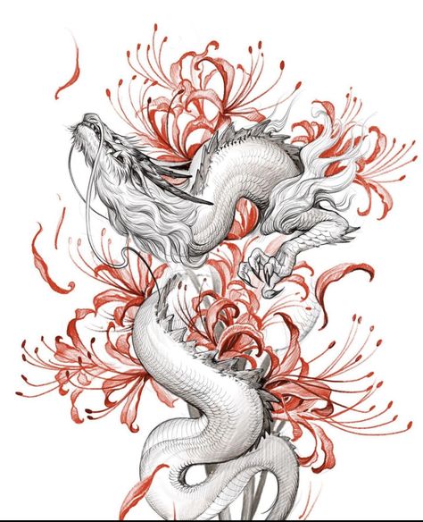 Dragon Sketch Japanese, Dragon Tattoo Stencil, Japanese Dragon Drawing, Dragon Tattoo Sketch, Asian Dragon Tattoo, Dragon Tattoo Art, Dragon Sleeve Tattoos, Asian Tattoos, Dragon Tattoos