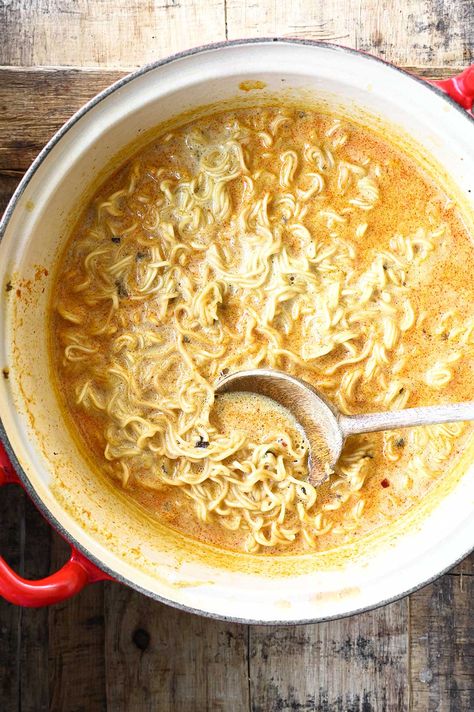 Spicy Coconut Curry Ramen Spicy Coconut Ramen, Parosmia Recipes, Curry Ramen Noodles, Coconut Curry Ramen, Spicy Coconut Curry, Sauteed Eggplant, Curry Ramen, How To Stop Snoring, Leftover Rotisserie Chicken