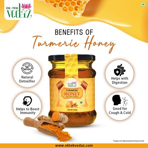 Turmeric and honey are two natural ingredients with several health benefits. Turmeric has anti-inflammatory and antioxidant properties, and can improve brain function, lower the risk of heart disease. . . Shop Now: https://bit.ly/3Lf37Rt or you can WhatsApp us at 7508500098 . #rawhoney #turmerichoney #ektekvedaz #honey #turmeric #himlayanhoney #tulsi #herbs #ayurvedafood #raw #natural #antiinflammatory #antibacterial #healthy #antioxidant #brainfunction www.ektekvedaz.com Benefits Turmeric, Cold Images, Honey Turmeric, Red Moles, Ayurveda Recipes, Turmeric And Honey, Honey Benefits, Improve Brain Function, Cold Cough