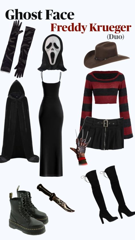 Ideia de dupla halloween 👻 School Dr, Fantasias Halloween, Ghost Faces, Freddy Krueger, Cool Halloween Costumes, Gravity Falls, Halloween Costume, Halloween Costumes, Halloween