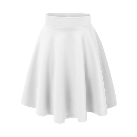 Knee Length Circle Skirt, Short Flared Skirt, White Skater Skirt, Flared Skater Skirt, Pleated Skirt Short, Mini Skater Skirt, Flared Mini Skirt, Stretchy Skirt, Peplum Tops