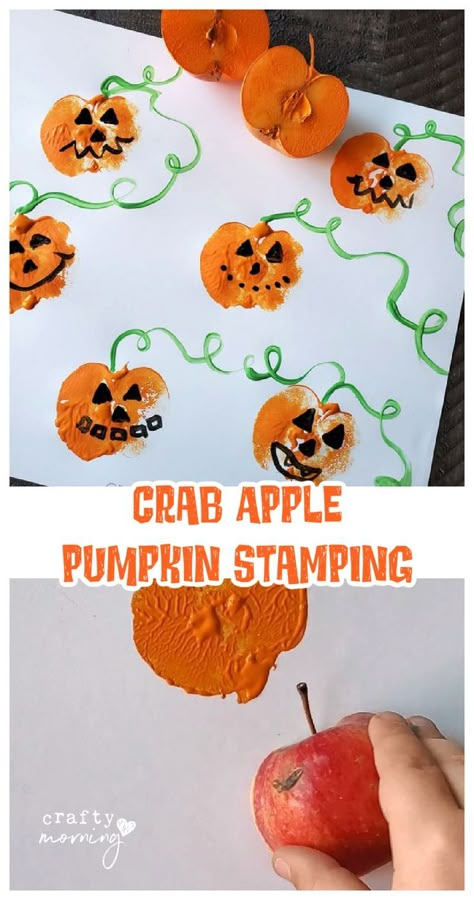 Pumpkin Stamping, Autumn Greetings, Apple Pumpkin, October Crafts, Frugal Mom, Fun Fall Activities, Autumn Activities For Kids, Pumpkin Apple, Halloween Party Games