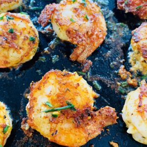 Parmesan Crusted Shrimp, Crusted Shrimp, Blackstone Griddle Recipes, Outdoor Griddle Recipes, Garlic Parmesan Shrimp, Outdoor Cooking Recipes, Flat Top Grill, Griddle Recipes, Grilled Shrimp Recipes