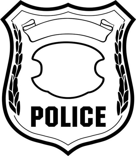 Hoe To Draw Badge Coloring Page : Coloring Sky Police Badge Template, Police Crafts, Police Cakes, Community Helpers Preschool Activities, Police Officer Badge, Police Birthday Party, 4de Verjaardag, Police Party, Police Birthday