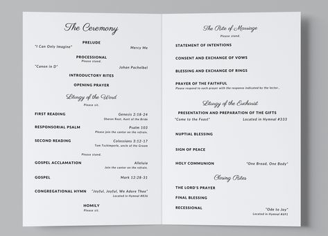 Free Catholic Wedding Program Template: Edit for FREE with Canva! Wedding Booklet Church, Wedding Church Programs, Wedding Ceremony Booklet, Wedding Program Template Free, Catholic Wedding Program, Wedding Booklet, Catholic Marriage, Ceremony Program Template, Wedding Ceremony Programs Template