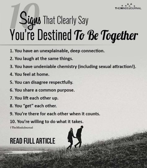 10 Signs That Clearly Say You’re Destined To Be Together Chemistry Between Two People, Destined To Be Together, Soulmate Signs, Get A Boyfriend, Soulmate Quotes, Laugh A Lot, Meant To Be Together, Finding Your Soulmate, Good Mental Health