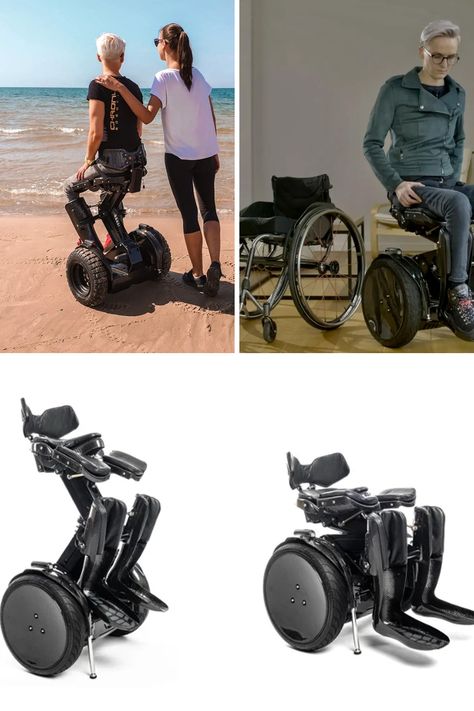 Kim-e: Revolutionary Segway-Styled Wheelchair Empowers Users to Stand Up in Seconds. Learn More! Futuristic Wheelchair Concept Art, Future Wheelchair, Wheelchair Dimensions, Pretty Wheelchair, Medical Tools, Wheelchairs Design, Assistive Devices, Minimalist Japanese, Wheelchair Accessories