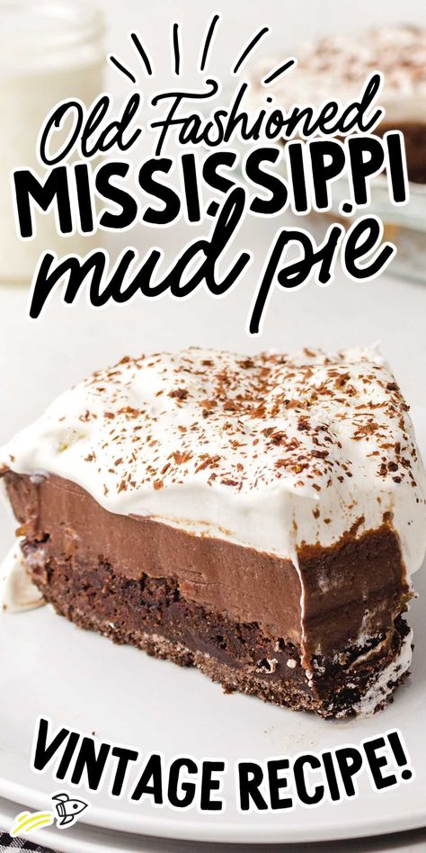 Our Mississippi mud pie recipe is a rich, chocolatey dessert - one of the most decadent treats you’ll ever try. Mississippi Mud Pie Recipe, Mud Pie Recipe, Baked Chocolate Pudding, Chocolate Graham Cracker Crust, Mississippi Mud Pie, Chocolate Pie Recipes, Mississippi Mud, Chocolate Crust, Chocolate Graham Crackers