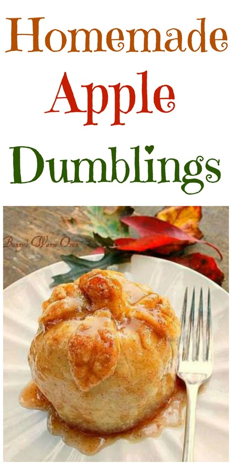 Apple Dumpling Crust Recipe, Dumpling Recipes, Apple Dumpling Recipe, Apple Dumpling, Apple Ideas, Apple Candy, Winter Dessert, Biscuits Graham, Canning Ideas