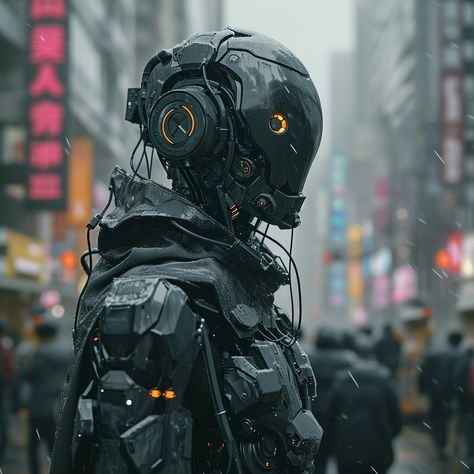 Akira Anime, Futuristic Robot, Cool Robots, Tech Art, Cyberpunk City, Cyberpunk Character, Cyberpunk Style, Masks Art, Robot Concept Art