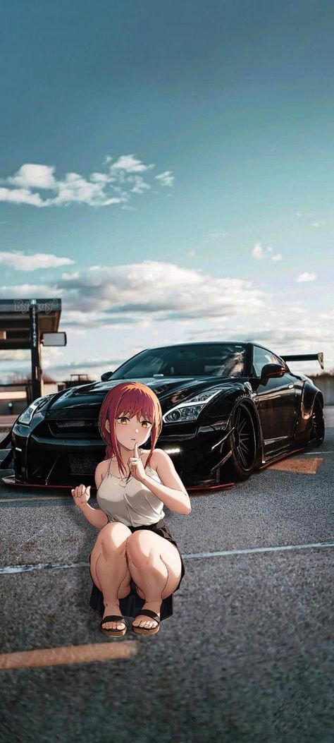 Dark Photo Profile, Jdm X Anime Wallpaper, Car Girl Wallpaper, Jdm Cars Wallpapers, Drift Wallpaper, Gtr Wallpaper, Car And Girl Wallpaper, Sick Wallpapers, Anime Jdm