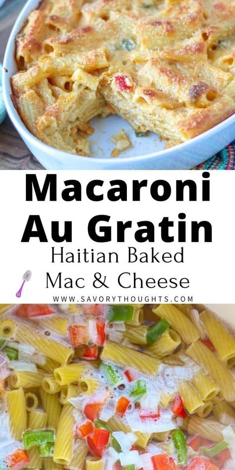 Haitian Macaroni Au Gratin Macaroni Gratin Haitian, Macaroni Au Gratin Haitian, Haitian Side Dishes, Haitian Macaroni Salad, Haitian Mac And Cheese Recipe Baked, Jamaican Macaroni And Cheese, Haitian Macaroni Au Gratin, Haitian Thanksgiving Food, Haitian Mac And Cheese