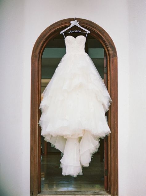 Hanging Wedding Dress, Wedding Dress Hanging, Ballerina Wedding Dress, Whimsical Wedding Gown, Ballroom Wedding Dresses, Vintage Inspired Wedding Gown, Floral Wedding Gown, Wedding Dress Photography, Dreamy Wedding Dress