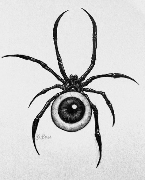 #spider #spidertattoo #tattoo #ink #tattooartist #traditionaltattoo #traditionalflash #flash #flashsheet #fineline #simpletattoo #blackwork #tattoodesign #blacktattoos #blacktattooart #blackandgreytattoo #wip #tattooflash #tattooinspiration #tattoolove #bodyart #instaart #realism #tiktok #natureinspired #nature #animalart #wildlife #animalskull #skulltattoo Spider Tattoo Black Widow, Eyeball Spider Tattoo, Spider Eyeball Tattoo, Spider Tattoo Symmetrical, Spider Skull Tattoo Design, Scary Spider Tattoo, Orb Spider Tattoo, Realism Spider Tattoo, Spider Flash Tattoo