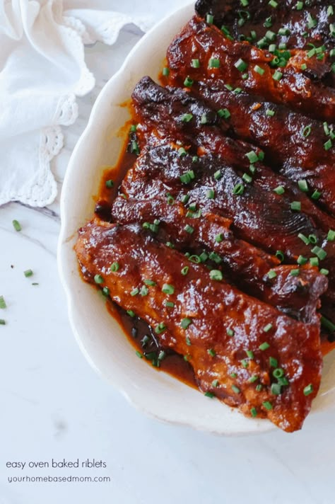 Riblets Recipe Oven, Pork Riblets Recipe, Riblets Recipe, Pork Riblets, Keto Bread Recipe, Easy Oven, Bbq Sauce Homemade, Baked Pork, Rib Recipes