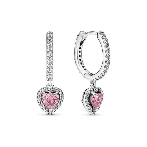 Pandora Creolen Timeless 291445C01 Pandora Earrings, Pandora Pink, Smart Gift, Bracelet Pandora, Heart Hoop Earrings, Dream Gift, Jewelry Accessories Ideas, Jewellery Uk, Pandora Bracelets