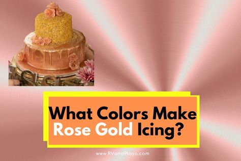 How To Make Rose Gold Royal Icing, How To Make Rose Gold Icing Color, Rose Gold Frosting How To Make, Rose Gold Icing Color, Rose Gold Icing How To Make, How To Make Rose Gold Buttercream, Rose Gold Royal Icing, Rose Gold Cookies Decorated, Rose Gold Frosting