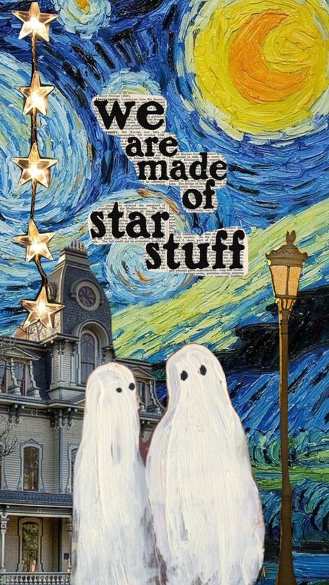 Iphone Wallpaper Starry Night, Starry Night Collage Art, Starry Painting Night Skies, Starry Night Art Aesthetic, Stary Night Wallpaper Aesthetic, Starry Night Mood Board, Stary Night Asethic, The Starry Night Aesthetic, Stary Night Sky Aesthetic